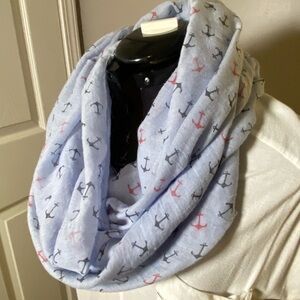 Anchor Print Infinity Scarf